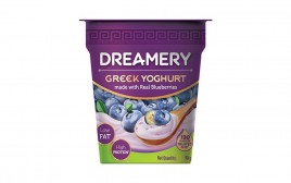 Dreamery Greek Yoghurt Made with Real Blueberries  Cup  90 grams